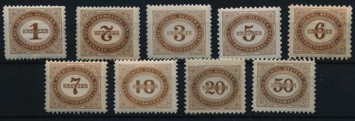 österreich 1894 porto 7 - Österreich, 1-7