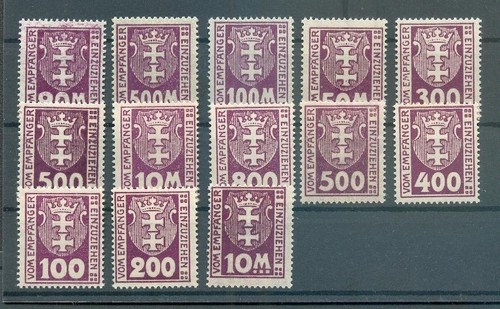 Danzig porto 25x satz - 15/25x+y, satz**