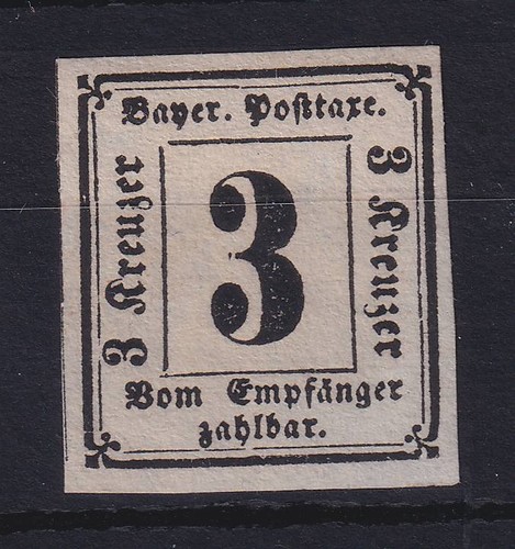 Bayern 1862 portomarke - bayern,