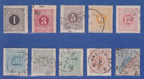 Schweden 1874 portomarken - schweden,
