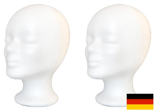 Styroporkopf perückenkopf - 2x,