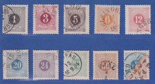 Schweden 1877 portomarken - portomarken, in