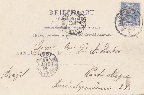 Niederlande 1899 briefkaart - niederlande:, 1899: