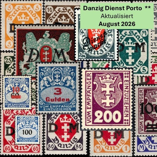 Danzig briefmarken porto - danzig,
