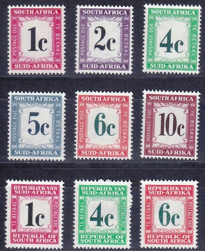 Südafrika 1961 portomarken - südafrika,