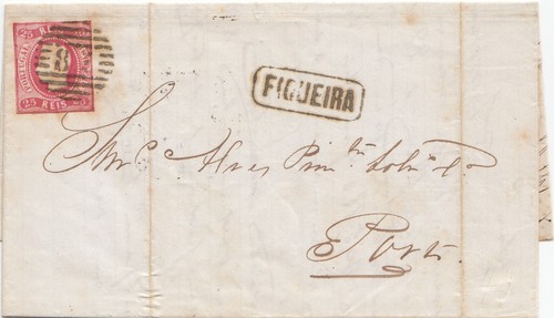 Portugal 1867 brief von - portugal:,